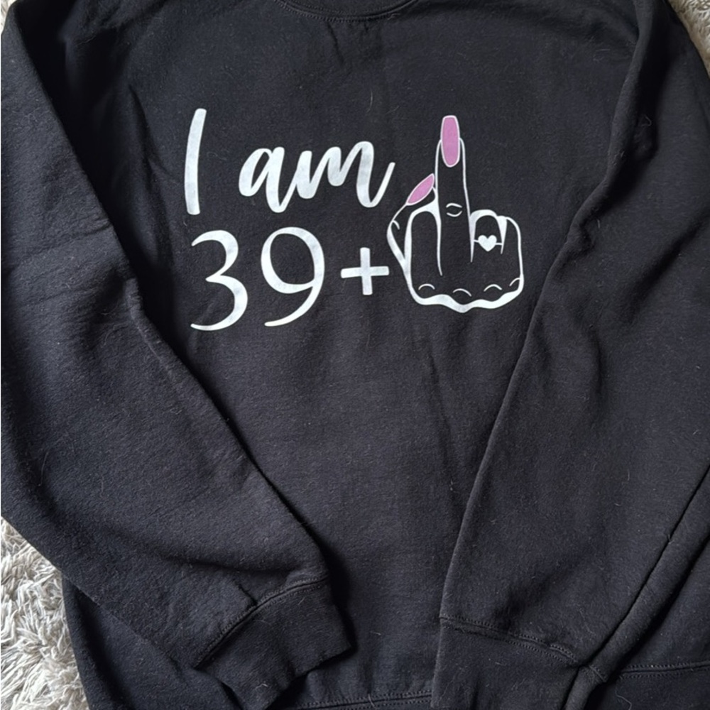 Black Graphic Women's Sweater